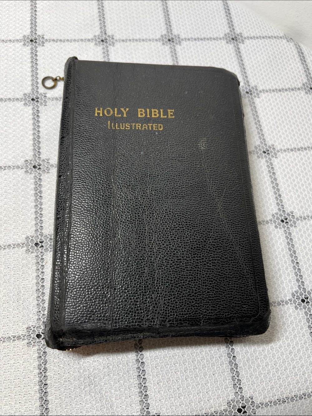 Antique Illustrated Holy Bible
Black 
zipper close